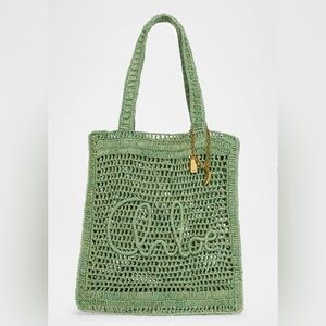 Chloe Summer Banana Tote Crochet Fabric